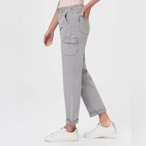 Paige Jeans Women's 27 Drew Cargo Pant Vintage Grey Haze Gorp Core